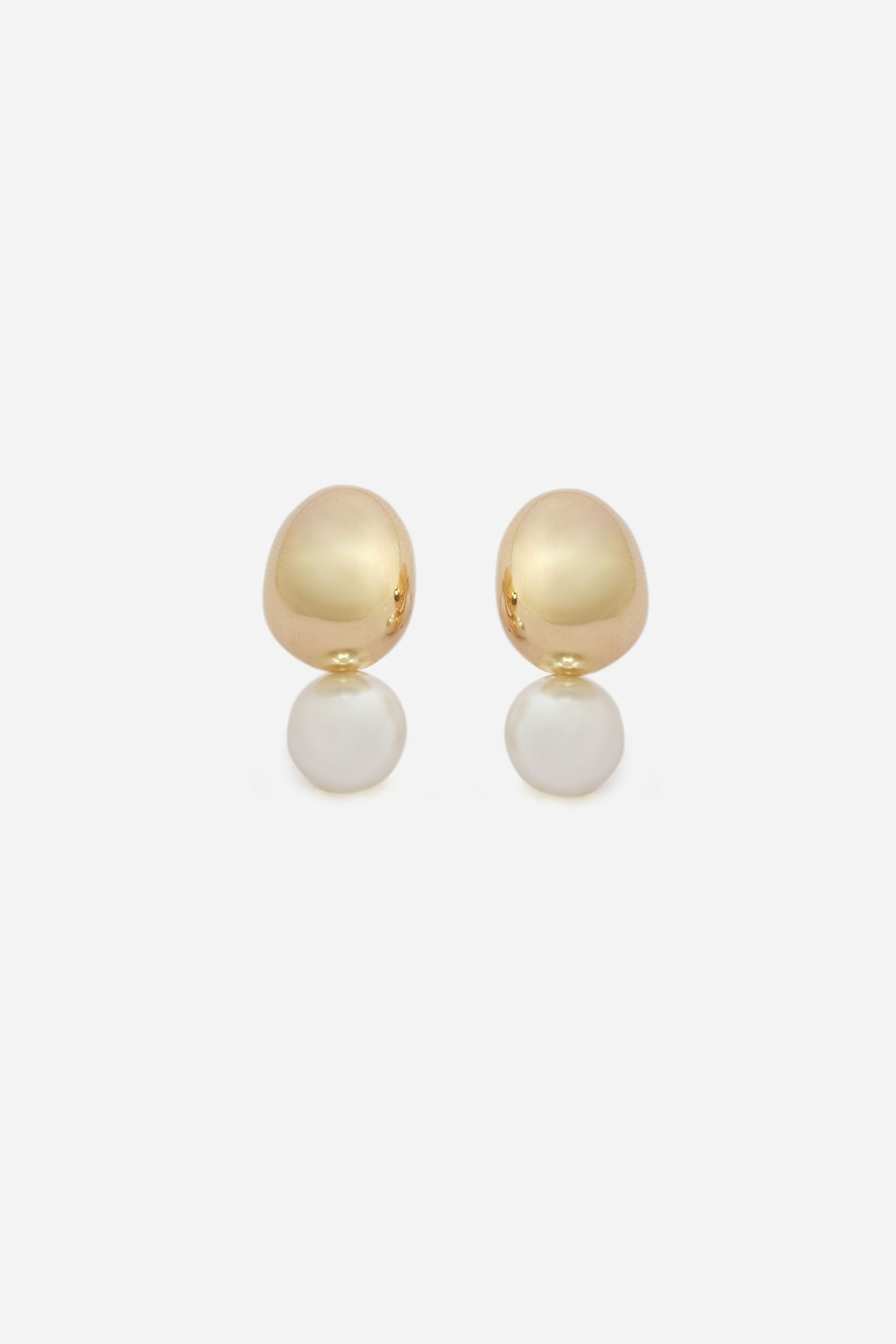 Abstract Pearl Earrings, , image 1